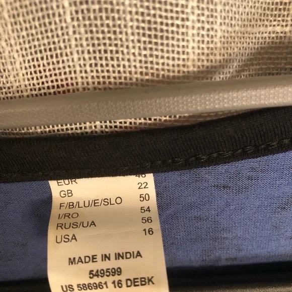 Blue and Black Leopard Print Women's Top - Picture 9 of 10